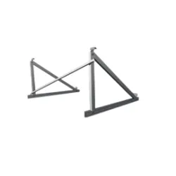 Kit triangle Paysage 15° — Structure de fixation au sol pour 1 module photovoltaïque (conforme Eurocode cyclones Antilles)