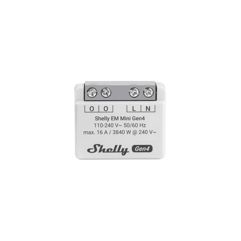 Shelly EM Mini Gen4 – Compteur d'énergie connecté Wi-Fi/Matter | Indies'Watt